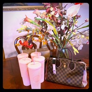 2020 pink studded tumbler